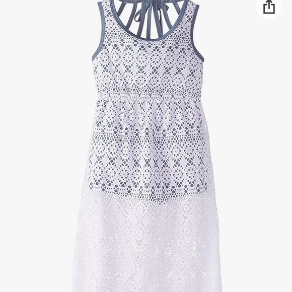 Bonnie Jean Other - Bonnie Jean White Crochet Romper Dress